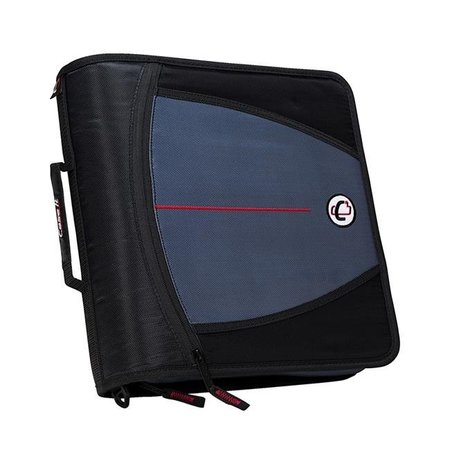 CASE-IT Case It 1580679 Mighty Zip Tab O-Ring Binder with Tabs - Black; 3 in. 1580679